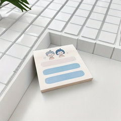 80 Sheets Creative Cartoon Sticky Notes Student Memos Message Stickers