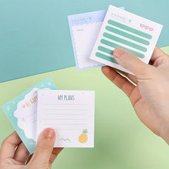 80 Sheets Creative Cartoon Sticky Notes Student Memos Message Stickers
