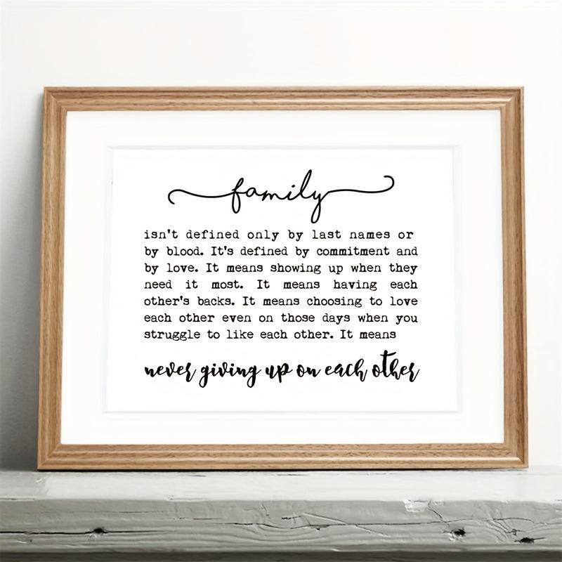 Family Quote Family Wall Decor Family Isn't Defined Adoption Gift