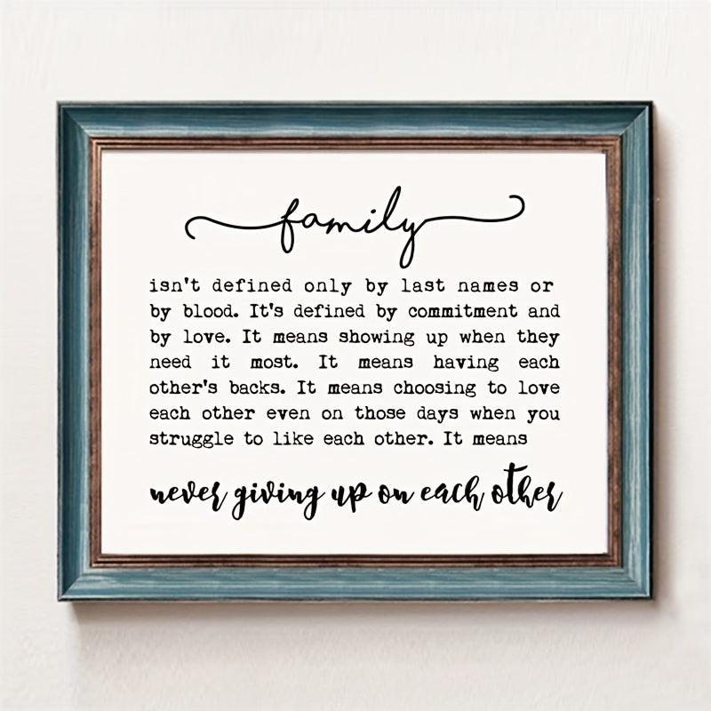 Family Quote Family Wall Decor Family Isn't Defined Adoption Gift