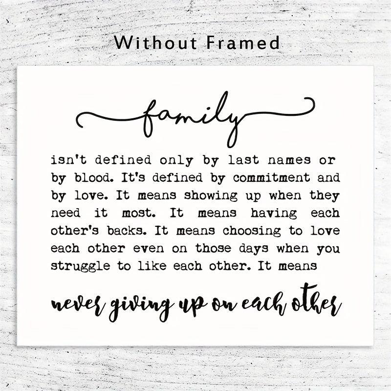 Family Quote Family Wall Decor Family Isn't Defined Adoption Gift