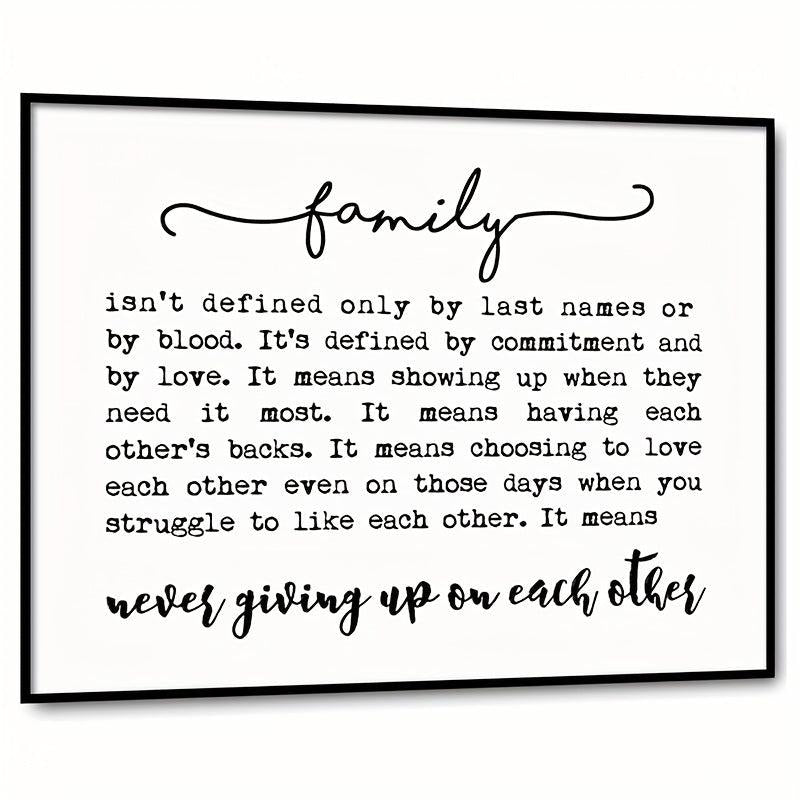 Family Quote Family Wall Decor Family Isn't Defined Adoption Gift