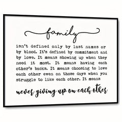 Family Quote Family Wall Decor Family Isn't Defined Adoption Gift
