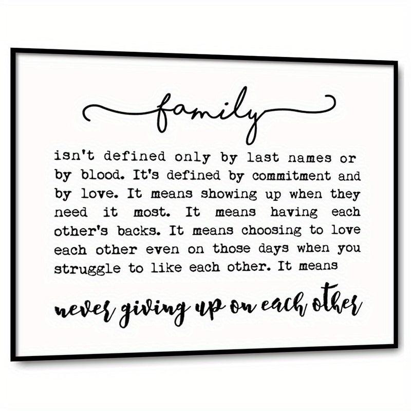 Family Quote Family Wall Decor Family Isn't Defined Adoption Gift