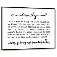 Family Quote Family Wall Decor Family Isn't Defined Adoption Gift