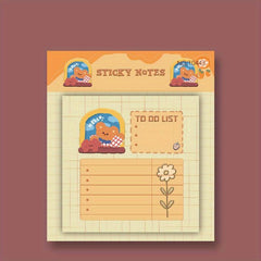 Tearable Sticky Note Book 60 Sheets Strong Adhesive Paper Journal Diary Stic