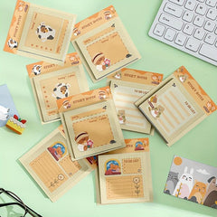 Tearable Sticky Note Book 60 Sheets Strong Adhesive Paper Journal Diary Stic