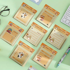 Tearable Sticky Note Book 60 Sheets Strong Adhesive Paper Journal Diary Stic