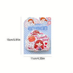 100pcs Cartoon Girl Series Paper Pack DIY Stickers