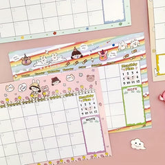 Student Monthly Planner Daily Curriculum Time Management Schedule Punch List