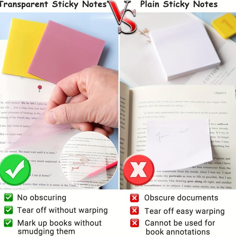 200 Sheets Waterproof Sticky Notes Memo Paper Daily Office Supplies