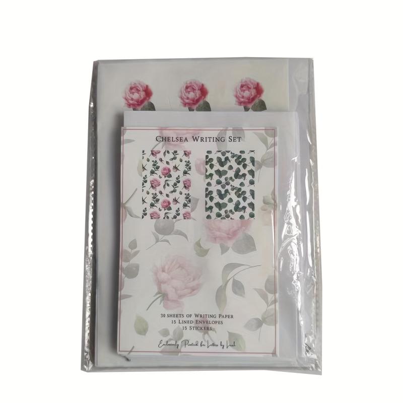 Chelsea Writing Set: 15 Envelopes, 30 Writing Paper, 15 Labels