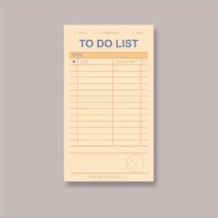 50 Sheets Daily Planner Functional Note Paper Book