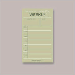 50 Sheets Daily Planner Functional Note Paper Book