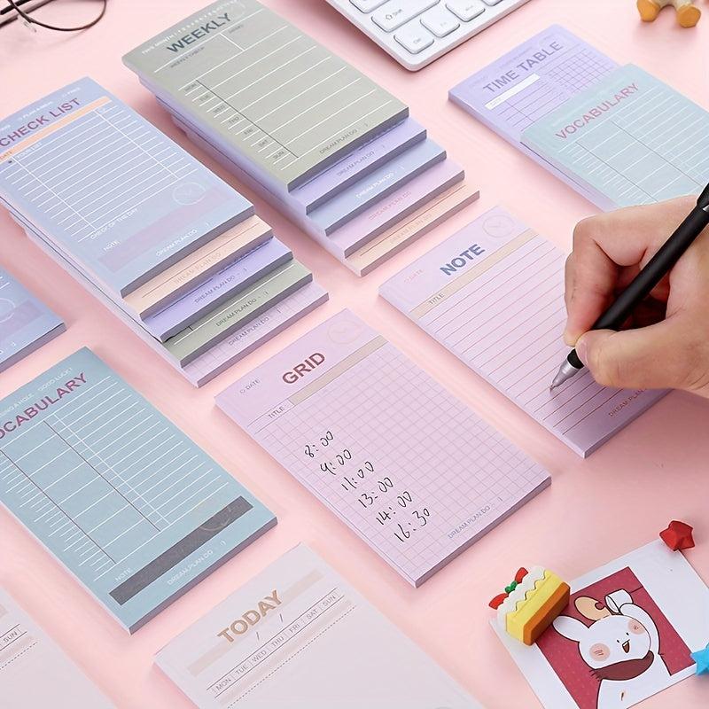 50 Sheets Daily Planner Functional Note Paper Book