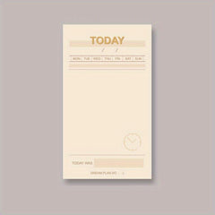50 Sheets Daily Planner Functional Note Paper Book