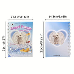 Puppy A5 Book Style Double Sided Release Sticker Tape Storage Diary