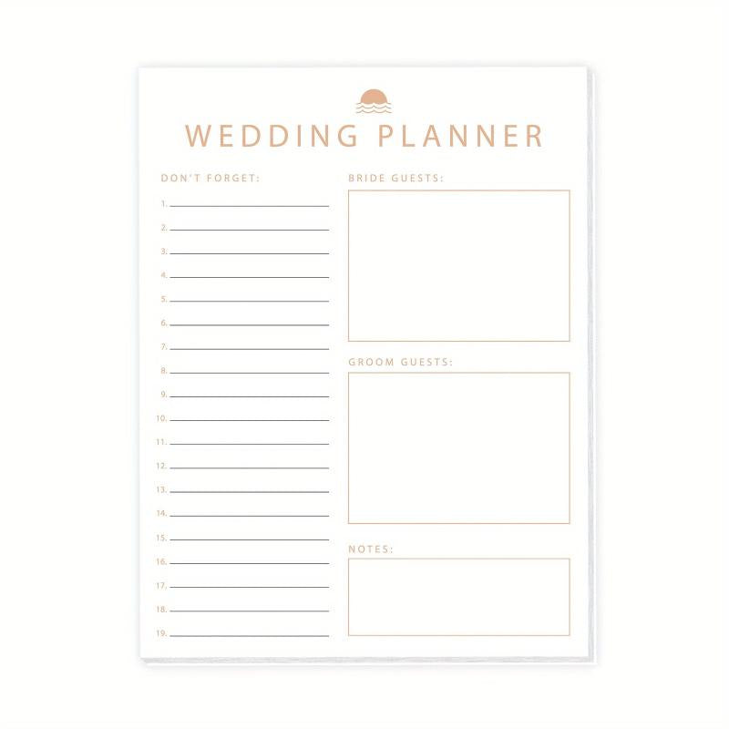 Trees Wedding Planner Book And Organizer For Bride