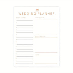 Trees Wedding Planner Book And Organizer For Bride