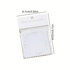 15 Sheets Girl In Dress Retro Sticky Notes