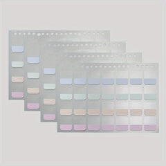 Morandi Series Index Stickers, Light Colors, 2 Packs