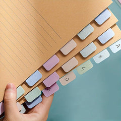 Morandi Series Index Stickers, Light Colors, 2 Packs