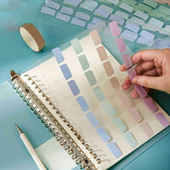 Morandi Series Index Stickers, Light Colors, 2 Packs