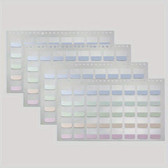 Morandi Series Index Stickers, Light Colors, 2 Packs