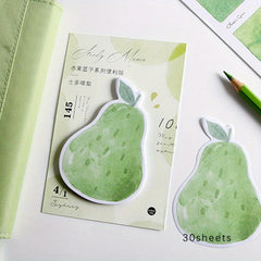 Fruit Basket Series Sticky Note Memo Pad - 30 Sheets