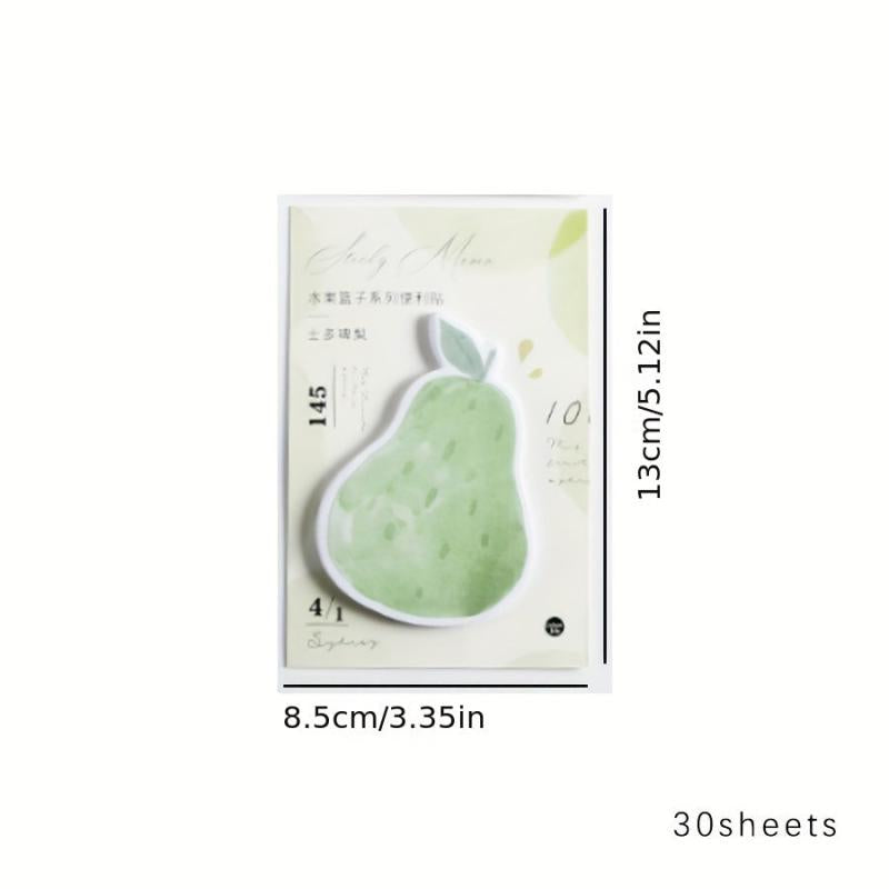 Fruit Basket Series Sticky Note Memo Pad - 30 Sheets