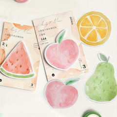 Fruit Basket Series Sticky Note Memo Pad - 30 Sheets