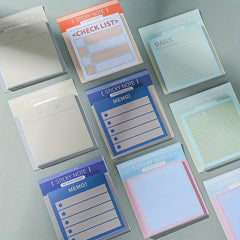 Ins Style Non-Sticky Note Book - Contrasting Colors