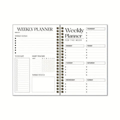 1pc Weekly & Daily Spiral Planner Academic Appointment Book