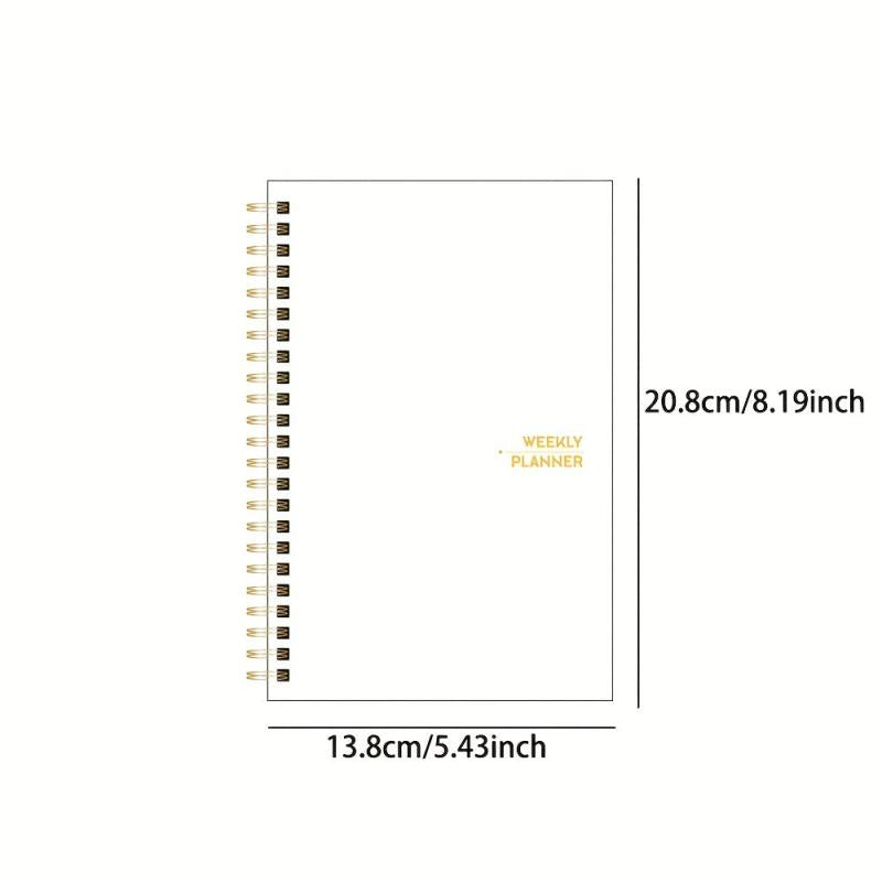 1pc Weekly & Daily Spiral Planner Academic Appointment Book
