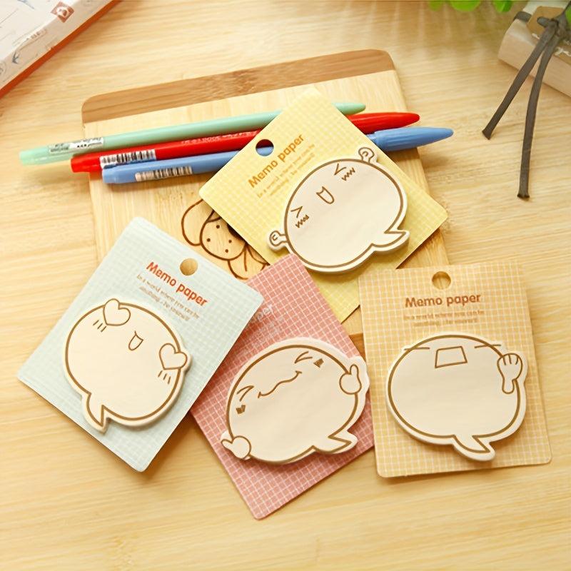 Expression Happy Sticky Notes 4pcs Set - Office Stationery
