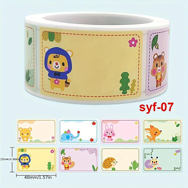 250pcs Name Stickers Labels Roll Classification Labels Stickers Self adhesive