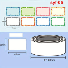 250pcs Name Stickers Labels Roll Classification Labels Stickers Self adhesive