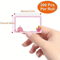 250pcs Name Stickers Labels Roll Classification Labels Stickers Self adhesive
