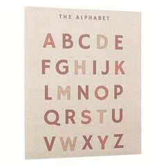 Adorable Alphabet Poster Dusty Pink Wall Decor