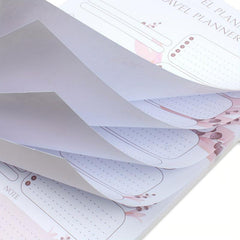 BUBU Travel Planner To Do List Pad Travel Places Notes Undated Organizer