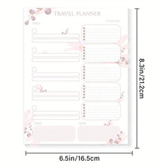 BUBU Travel Planner To Do List Pad Travel Places Notes Undated Organizer