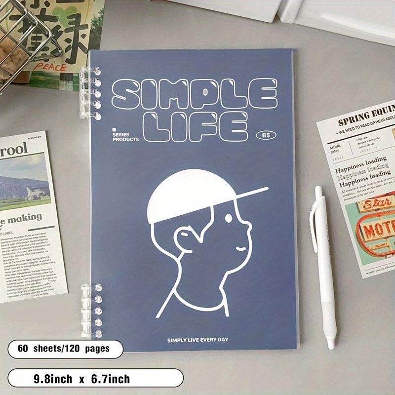Spiral Notebook 9.8 x 6.7 Thick Plastic Hardcover 120 Pages