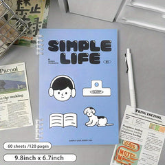 Spiral Notebook 9.8 x 6.7 Thick Plastic Hardcover 120 Pages