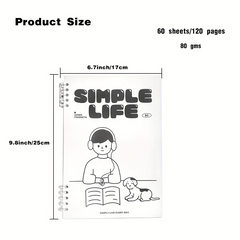 Spiral Notebook 9.8 x 6.7 Thick Plastic Hardcover 120 Pages