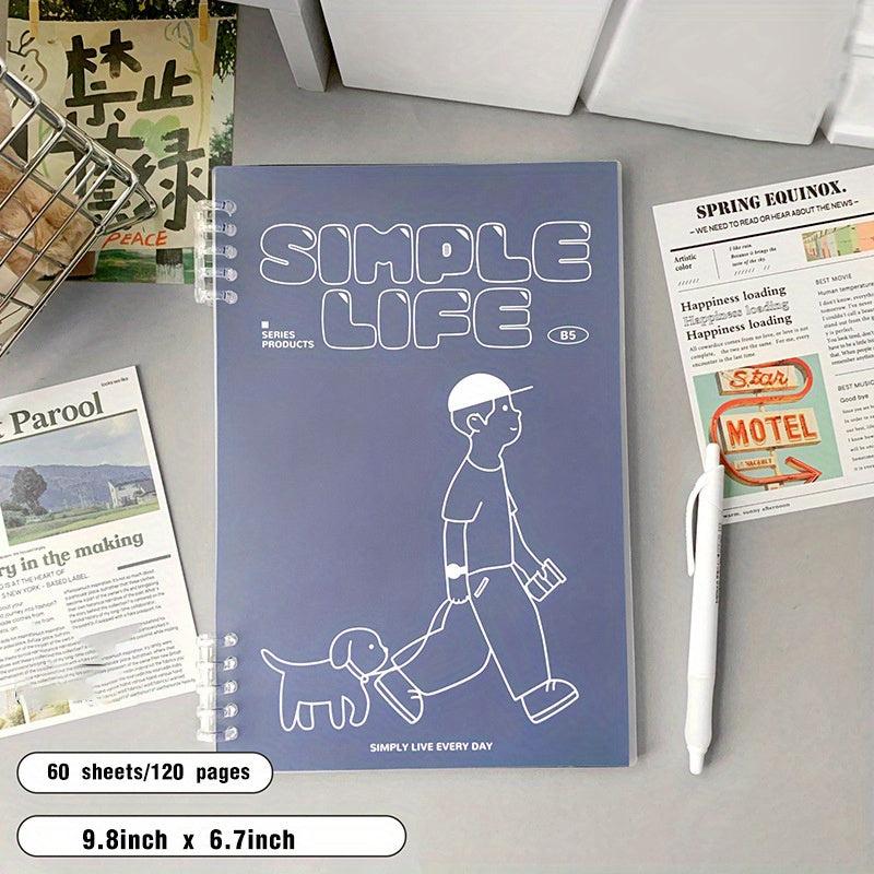 Spiral Notebook 9.8 x 6.7 Thick Plastic Hardcover 120 Pages
