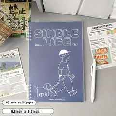 Spiral Notebook 9.8 x 6.7 Thick Plastic Hardcover 120 Pages