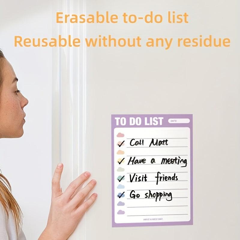 JOMUSAGA Memo List To do List - Easy Write & Erase - Reusable - Various Colors