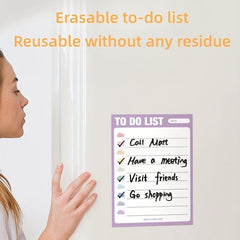 JOMUSAGA Memo List To do List - Easy Write & Erase - Reusable - Various Colors