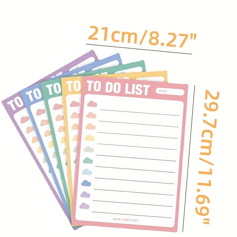 JOMUSAGA Memo List To do List - Easy Write & Erase - Reusable - Various Colors