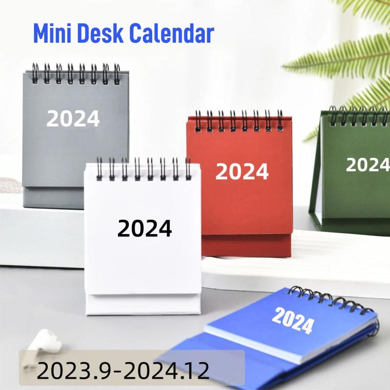 Mini Desktop Stand up Calendar Yearly Agenda for Home Office School